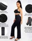 Larisa - High Waist Built-in Shaping Mesh Broek Met Rechte Pijp - Bella Fit™